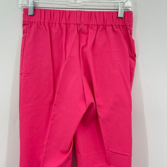 Isaac Mizrahi Live Reg 24/7 Stretch Baby Bootcut Cropped Pant 2P Iconic Pink - Picture 5 of 9